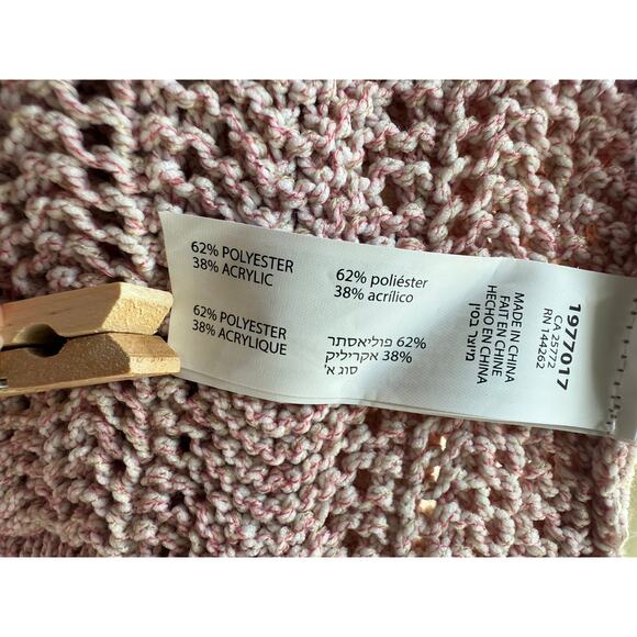 Dex Plus 2X Crochet Knit Colorblock Tank Top Blush & Taupe - Picture 11 of 12